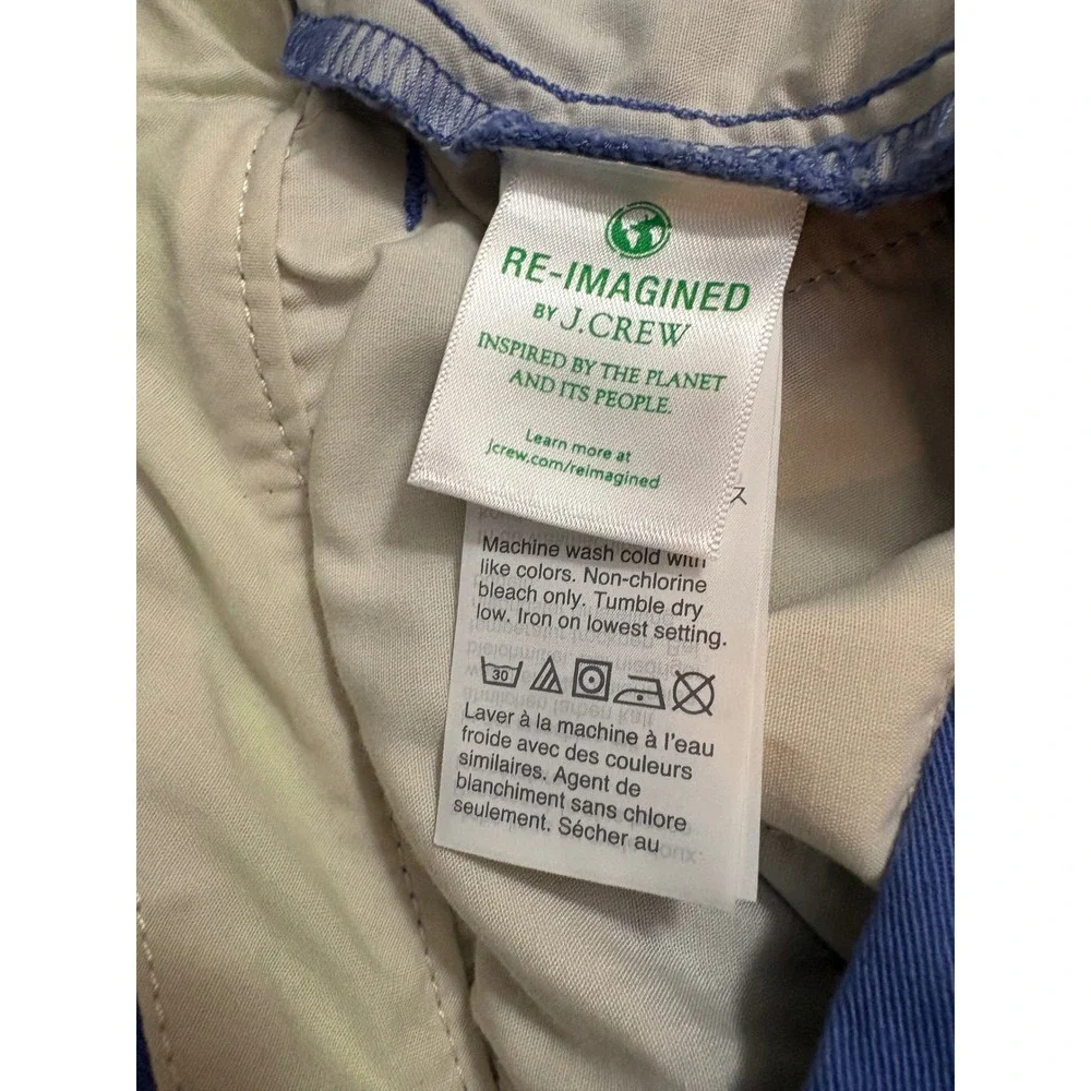 Crewcuts J.Crew Boys Slim Fit Chino Pants Blue Adjustable Waist sz 8 Re-Imagined